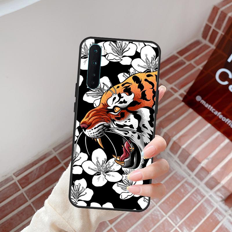 Japanese Tiger Case For OnePlus Nord 5 CE 2 3 4 Lite N20 N30 OnePlus 15 13 12 11 10R 13R 10T 13T 12R Cover
