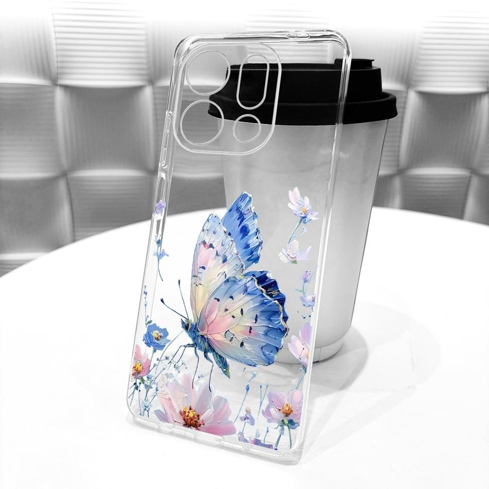 Clear For Oppo Find X9 Case Cover Cute Cat Fashion Butterfly Luxury Painted Soft Casing For Oppo CPH2797 PLJ110