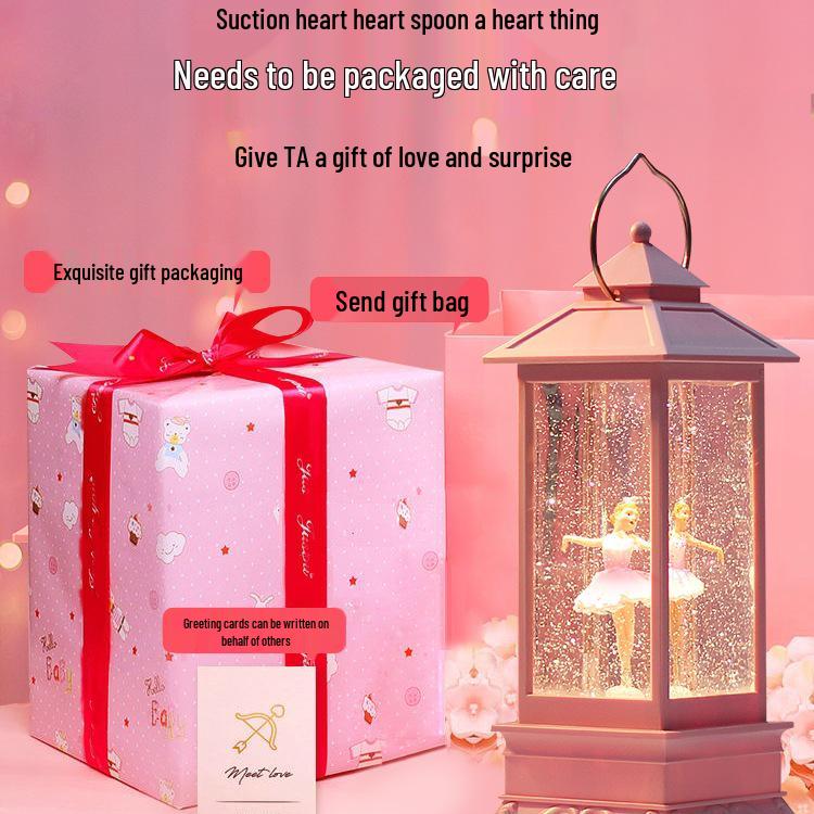 Rotating Crystal Ball Music Box - Ballet Princess Gift for Little Girls' Birthdays