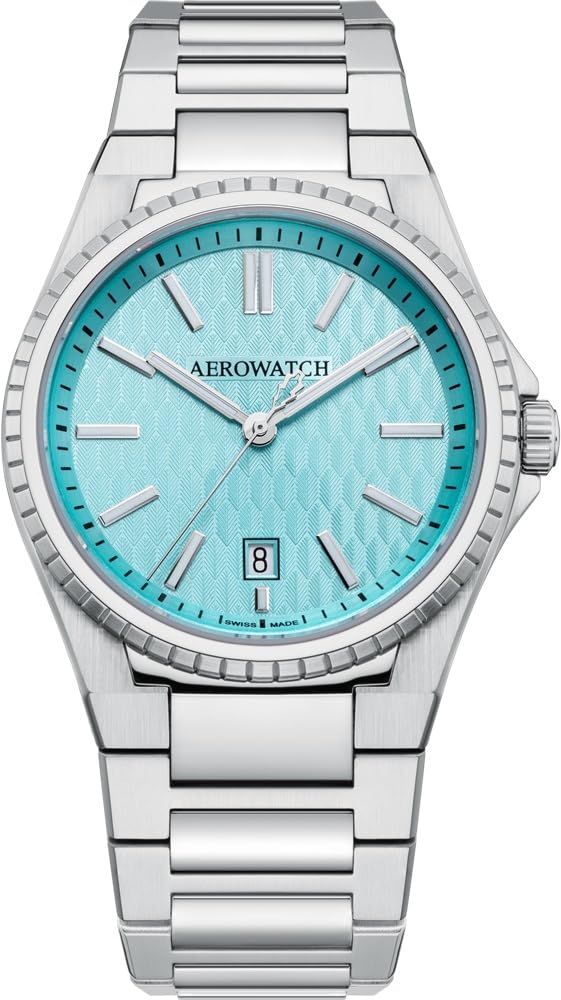 

3 Hand Date Swiss Made A42999 AA05M Silver [Aero Watch] Чоловічий синій