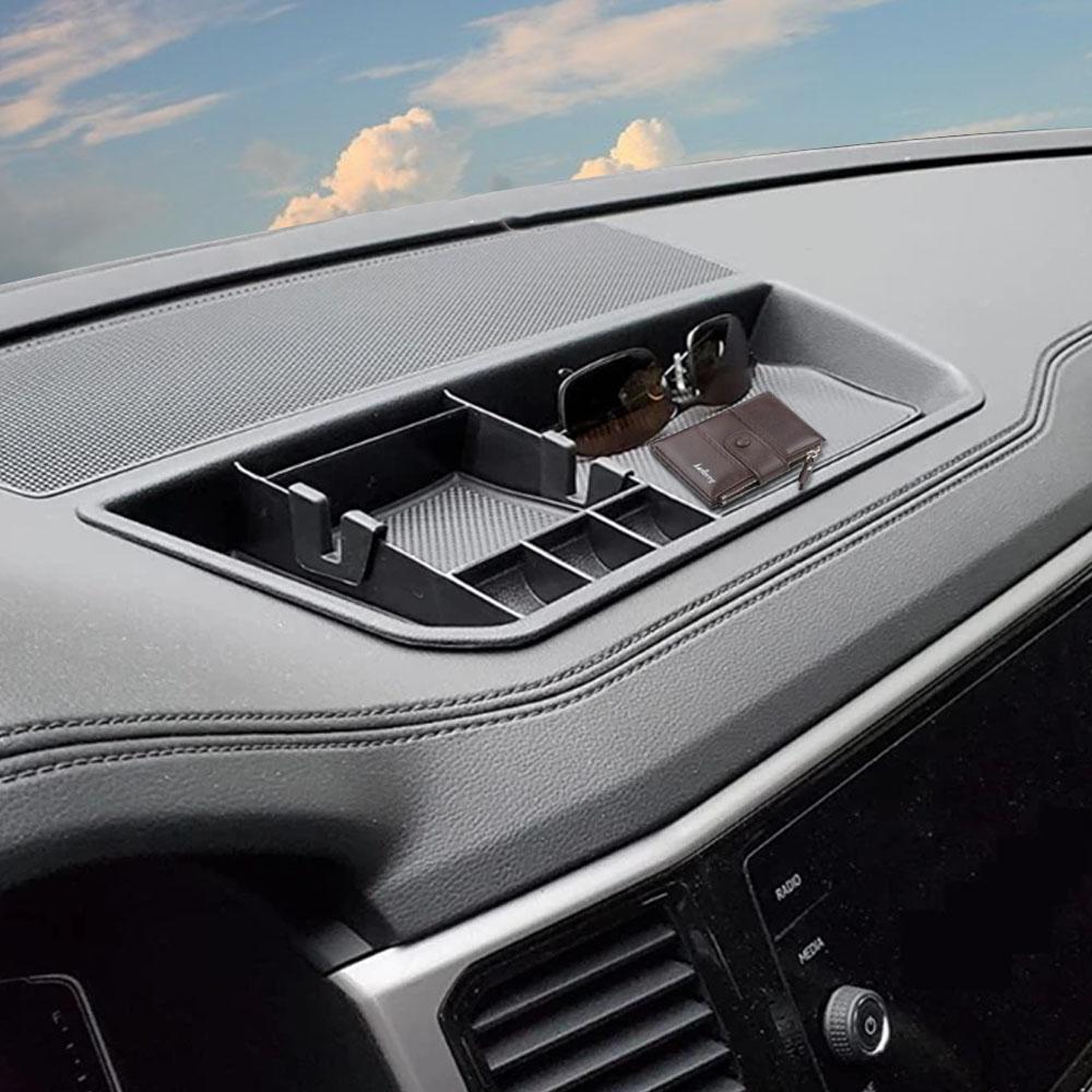 Car Interior Tray Dashboard Storage Tray Phone Holder Center Console Tidying for Volkswagen VW Atlas / Teramont 2018-2023