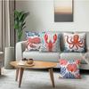 4pcs/set Marine Life Patterns Cushions Pillowcase Polyester Cushion Cover Throw Pillow Pillowcover Home Car Sofa Decor
