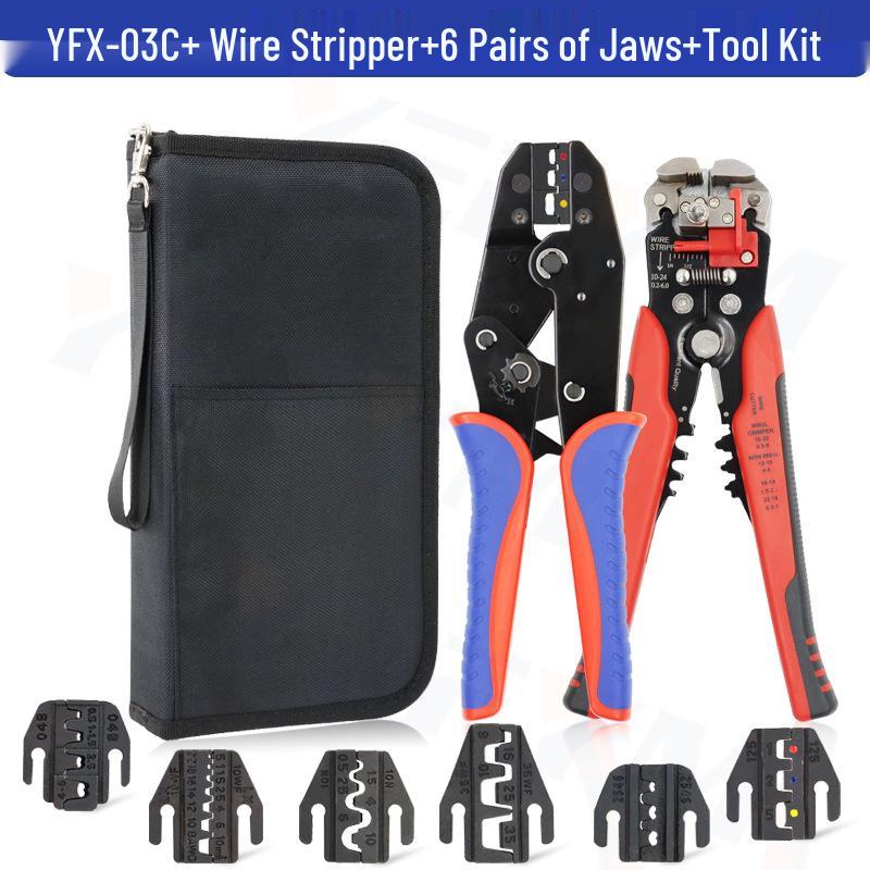 YFX Multi-Functional Quick-Change Crimping Pliers Set for Terminals