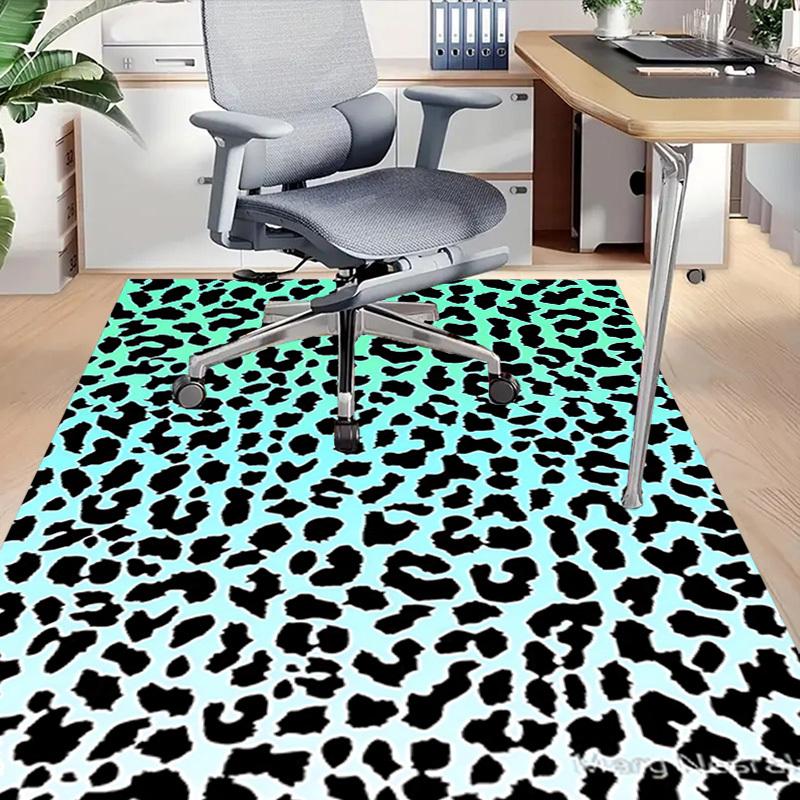 1PC Leopard print Extra Large Non Slip Floor carpet, Office, family, bedroom Large Area Rug Indoor Rugs, Vibrant Colors