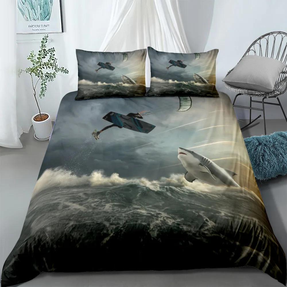 Comforter Tiger Shark Uk Single Double Queen Us Twin Full King Size Set