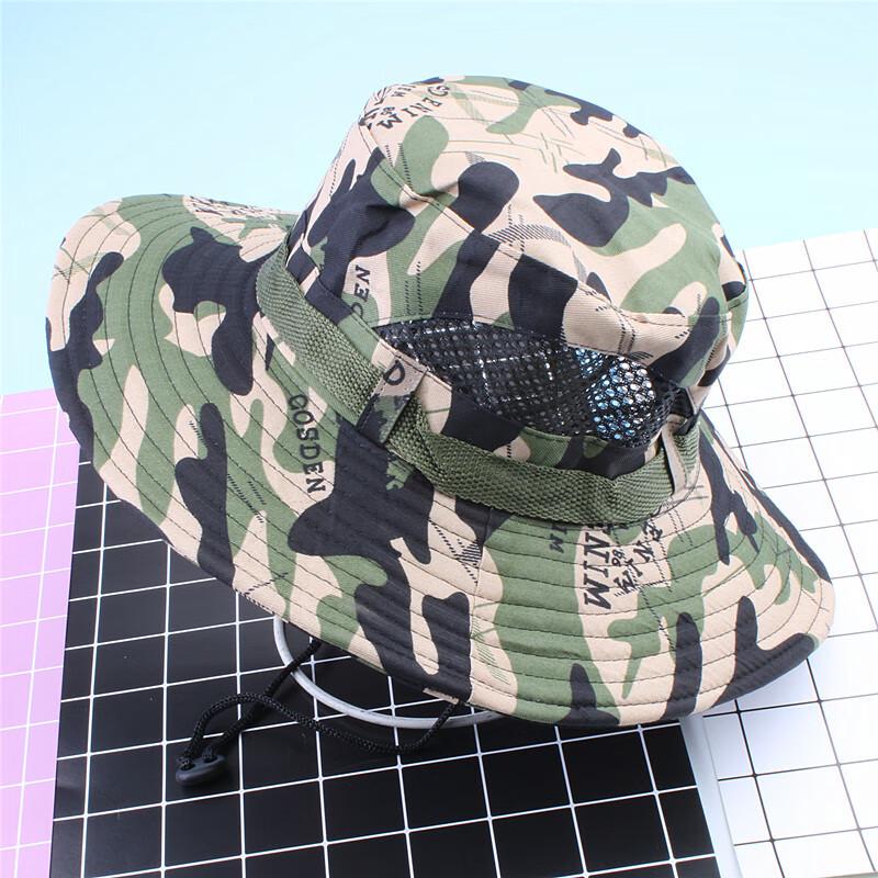 Unisex Camouflage Wide-Brim Outdoor Sun Hat