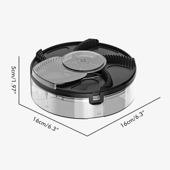 Electric Rotating Fly Trap Insect Killer Removable Silent Rechargeable USB- White