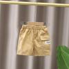 Boys Summer Suit Middle and Small Children Short-sleeved Striped Polo Shirt + Shorts Handsome Two-piece Set