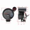 5 Inch Tachometer Gauge Black 7 Colors Backlight with Shift Light Peak Sound LED Flash When RPM Warning