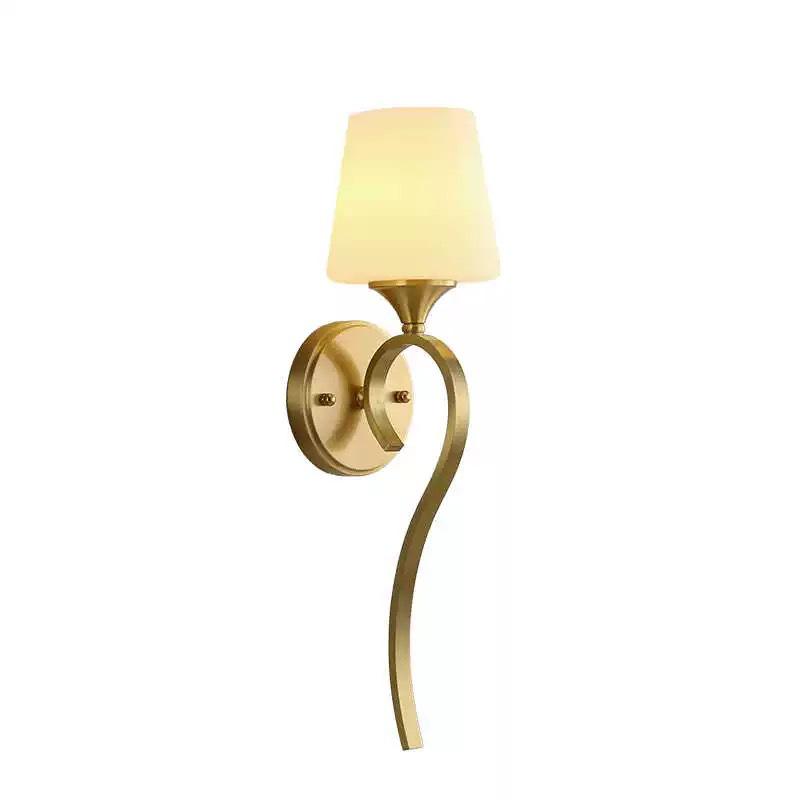 All-Copper Modern American Wall Lamp: Bedroom, Bedside, Living Room, Hotel, Villa, Hallway