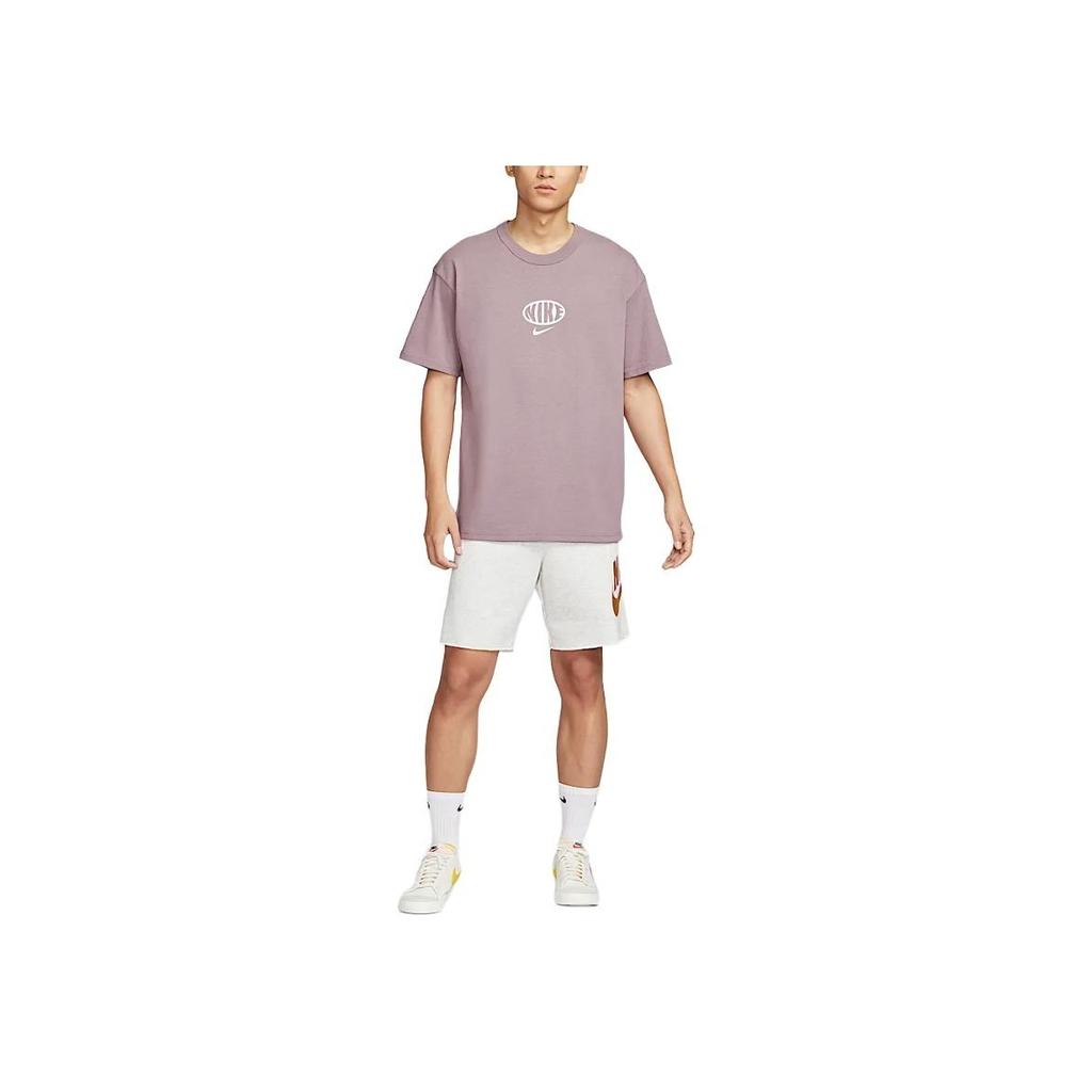Nike Sportswear Premium Essentials Fashion Casual Versatile Soft Short Sleeve T-Shirt Men Tops Brown-Gray White IB7554-204
