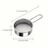 Handheld-Mini-Sieb aus Edelstahl für Mehl, Puderzucker, Kakaopulver, Streuer, Haushalts-Sieb zum Backen