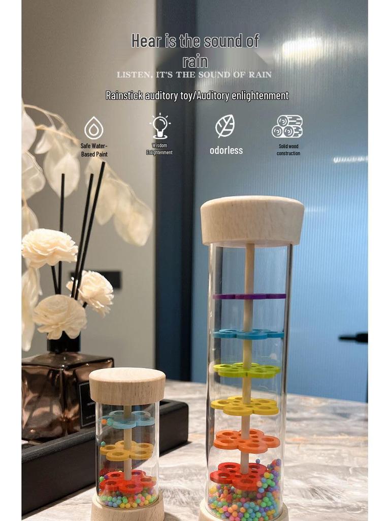 Holz-Regenstab für Kindermusik und Koordinationsentwicklung Montessori Spielzeug