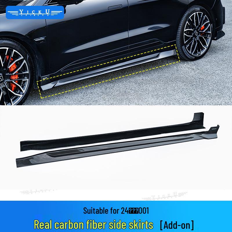 Carbon Fiber Body Kit for Zeekr 001: CMST Front Splitter, Bumper Air Vents, Side Skirts, Rear Diffuser, and Lip