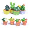 Ghiveci Cactus Miniatură DIY Ornamental Zână Grădină Ornament Decor Artizanat Păpușă Casă de Păpuși