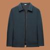 Spring and Autumn Lapel Jacket Men's Executive Business Jacket Zipper Solid Color Versatile Jacket