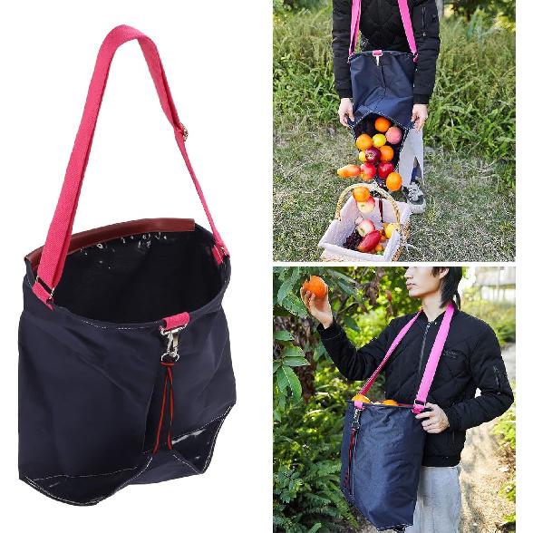 Fruit Picking Bag, Garden Apron Lightweight Vegetable Picking Apron 600D Oxford Cloth Versatile for Outdoor