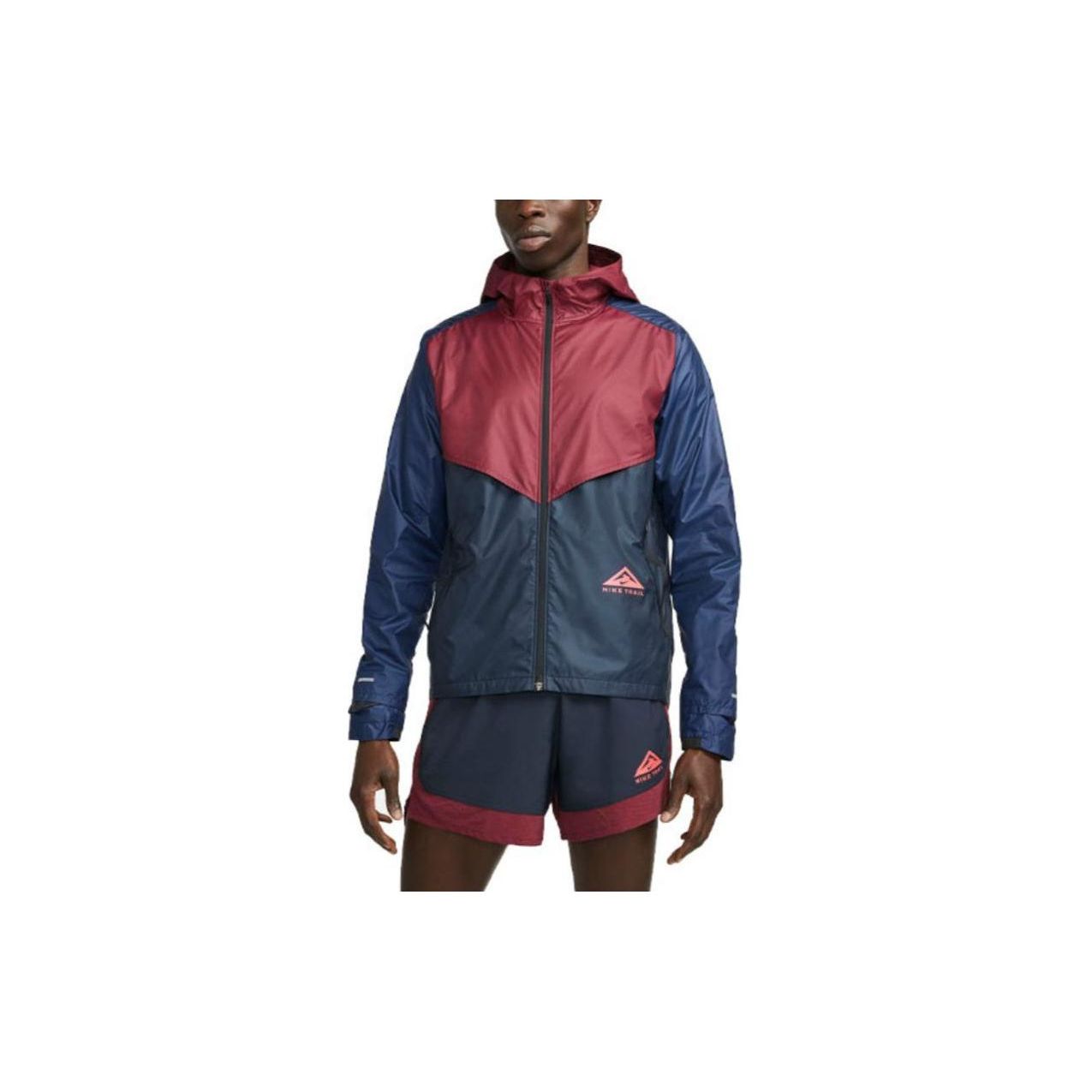 

Nike Color Block Hooded Zip-Up Fitted Long Sleeve Jacket Men Outerwear Navy-Blue CZ9055-638 XXL