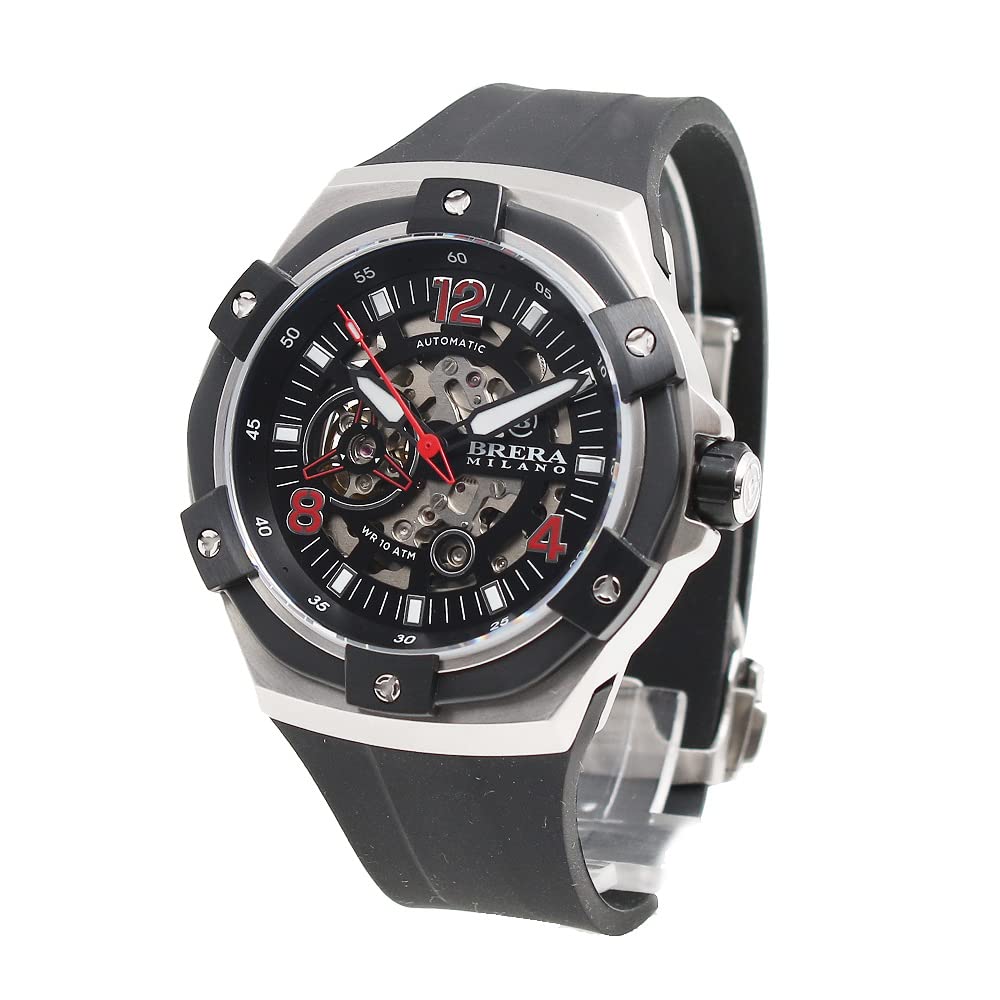 

BRERA MILANO watch BMGTQC4502 bmssas4501 bmssas4502 bmssas4502a bmssas4503 (black & red) [item]