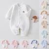 Baby Winter Snowsuit With Three Layer Cotton Insulation For Newborns And Toddlers