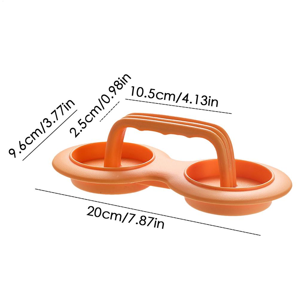 

Stuffed Burgers Maker Machine Burger Press Patty Maker 2-Cavity Design Non-Stick Removable Kitchen Gadget For Food Meat Sausage жёлтый
