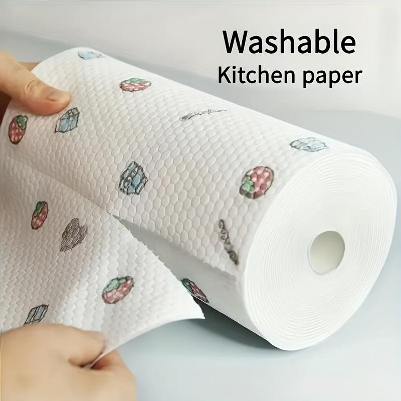 

10PC 400 Sheets Washable Non-woven Kitchen Towels, Multi-use, Oil-resistant, for Home Cleaning