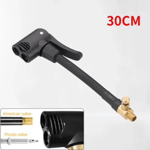 Bomba de Bicicleta Mangueira Adaptador de Bico Duplo Peças de Bombeamento Serviço Acessórios Automotivos Conversor de Válvula Schrader/Presta F/V A/V Bicicleta