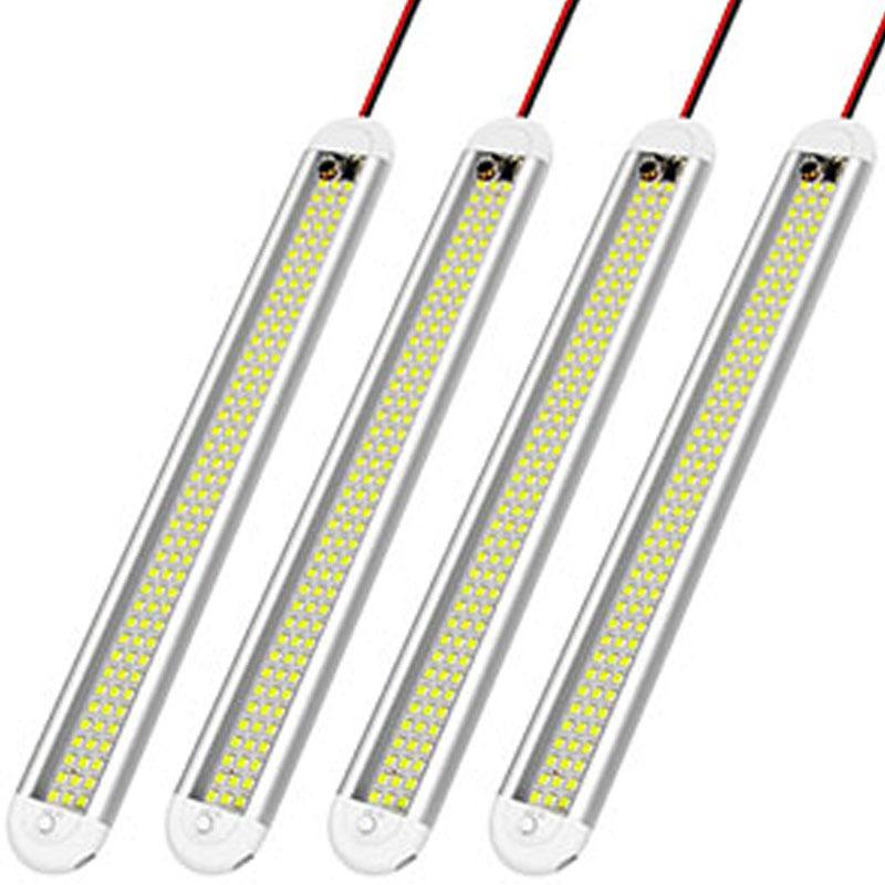 12V Cabin Light with 120 LED Beads RV/Truck/Forklift Strip Independent Switch Super Bright Energy Saving Modified Vehicle Light