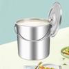 Balde de Aço Inoxidável de 20L com Tampa, Cooler Balde de Gelo para Bebidas, Festa, Exterior, À Prova de Ferrugem, À Prova de Vazamento, Recipiente Isolado