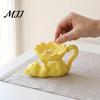 Gifts for Women Girls 3D Printed Lazy Lying Cat Lotus Jewelry Tray, Cute Figurine Desktop Organizer Tray Trinket Dish, Catchall Rings Earrings