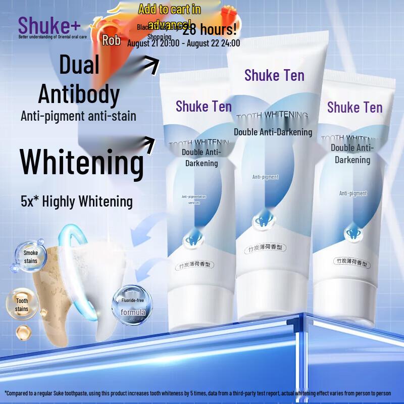 Saky Dual-Antibody Whitening & Stain Removal Toothpaste