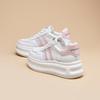 Mesh Breathable White Shoes for Women Spring Thick-soled Platform Thin Casual Shoes Color Matching Lace Sneakers