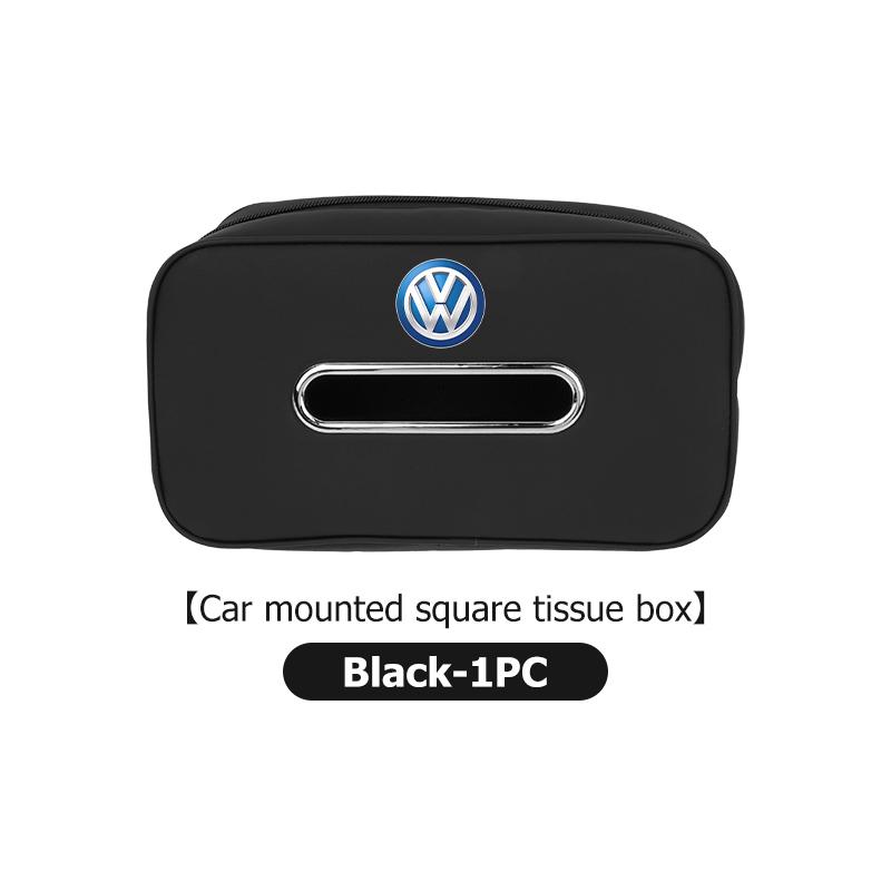 WET1 Car Tissue Box Seat Back Paper Towel Bag Tissue Storage Case For Volkswagen VW Scirocco Jetta Beetle Golf 4 5 6 Passat Polo B5