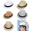 Elegant Unisex Wedding Fedora Hat For Beach Event Short Brim Foldable Panama Hat Gentlemen Jazz Caps For Formal Occasion