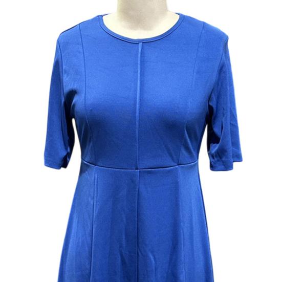 Church Dress for Women Short Sleeve A Line Teacher Work Dress Casual Knee Length