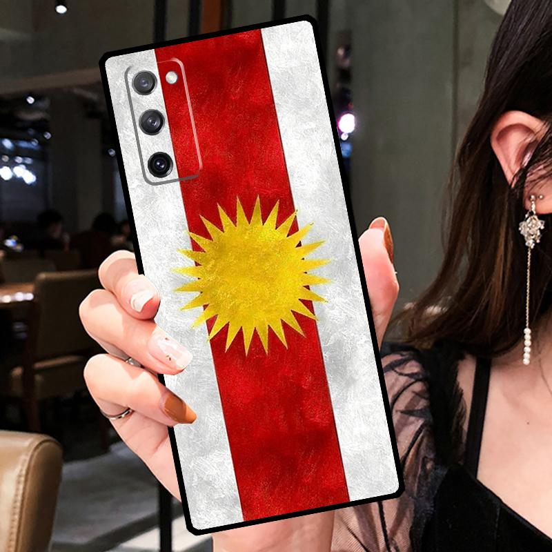 Yazidis Flag Phone Case For Samsung Galaxy S22 Ultra S20 S21 FE Note 20 Note 10 S8 S9 S10 Plus Cover