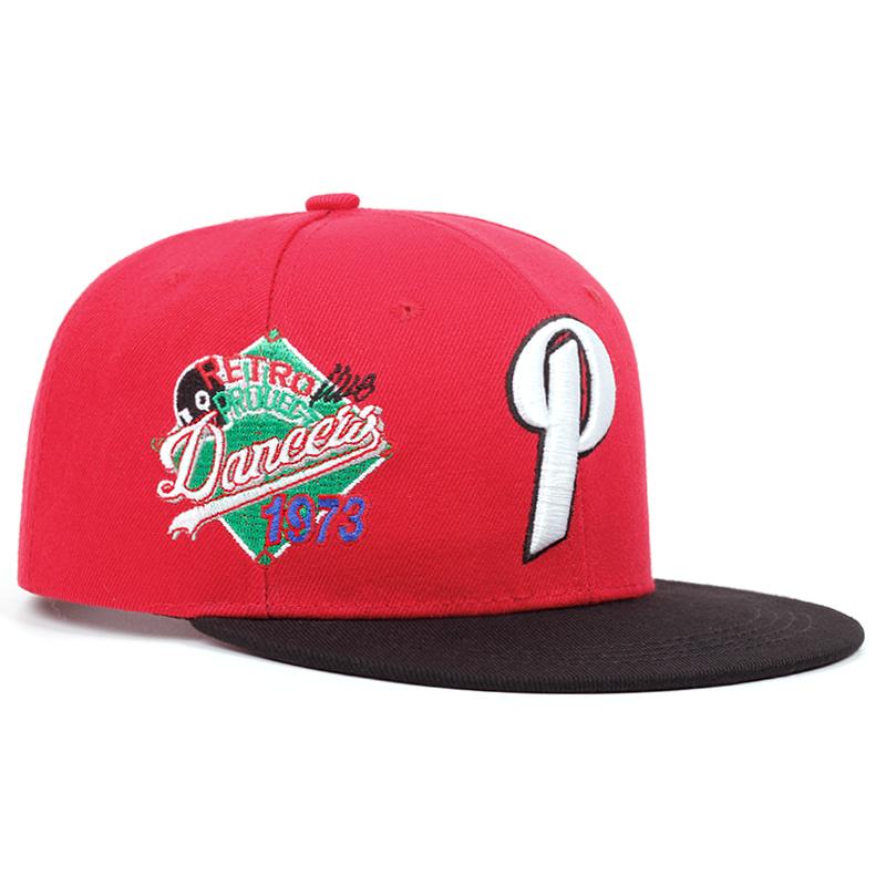Neue Mode Buchstabe P Bestickte Snapback Mütze Herren Hip Hop Baseballkappe Damen Sport Sonnenschutzmütze
