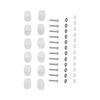12PCS Screws Washers Included Guitar Tuning Pegs White Color Tuner Knobs  For Guitars