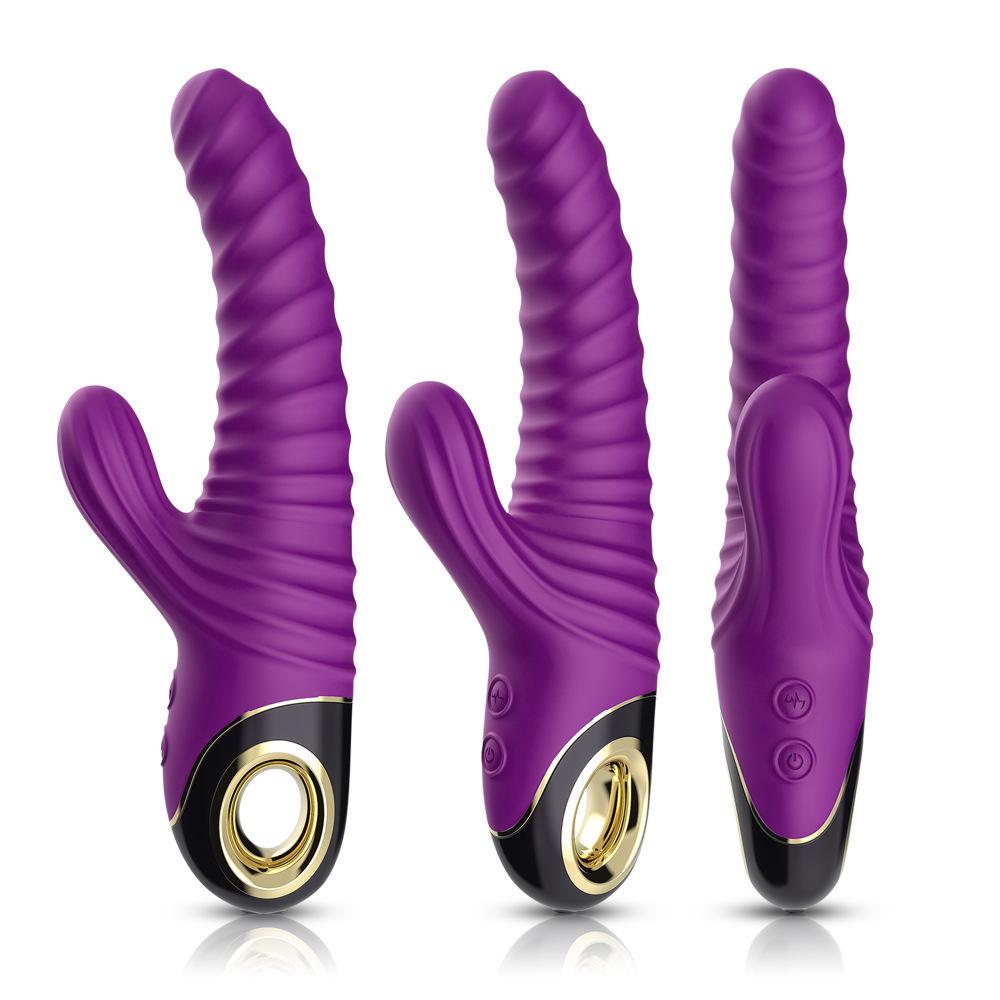 Usk V18 Electric Thrusting AV Rabbit Vibrator - Women's Threaded, Licking Adult Toy.