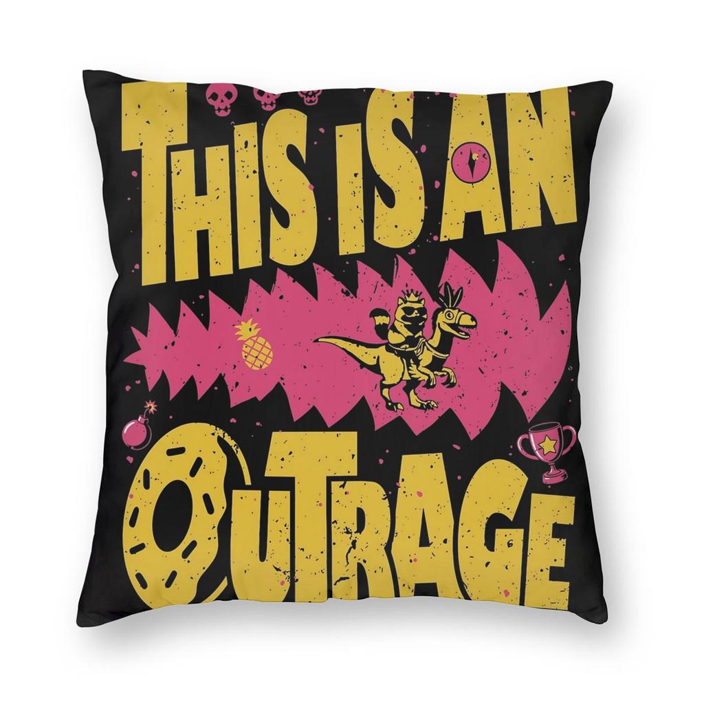 Mongo Is Appalled Pillowcase Printed Polyester Cushion Cover Decorative Dungeon Crawler Carl Throw Pillow Case Cover Home Zipper