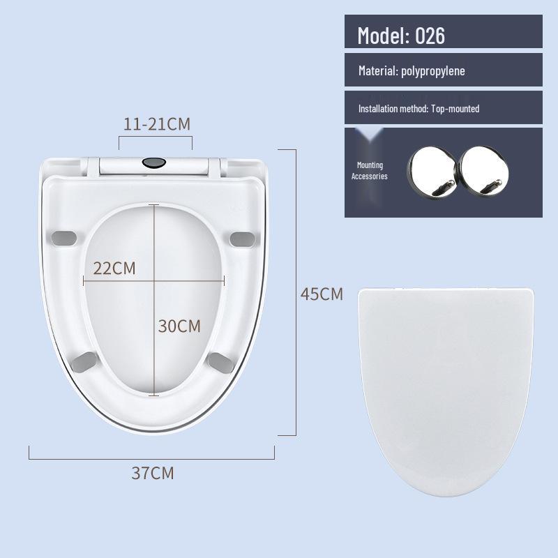 Pokrowiec na deskę sedesową w kształcie litery U, w kształcie litery V, szybkozdejmowany, wolnoopadający, pogrubiony