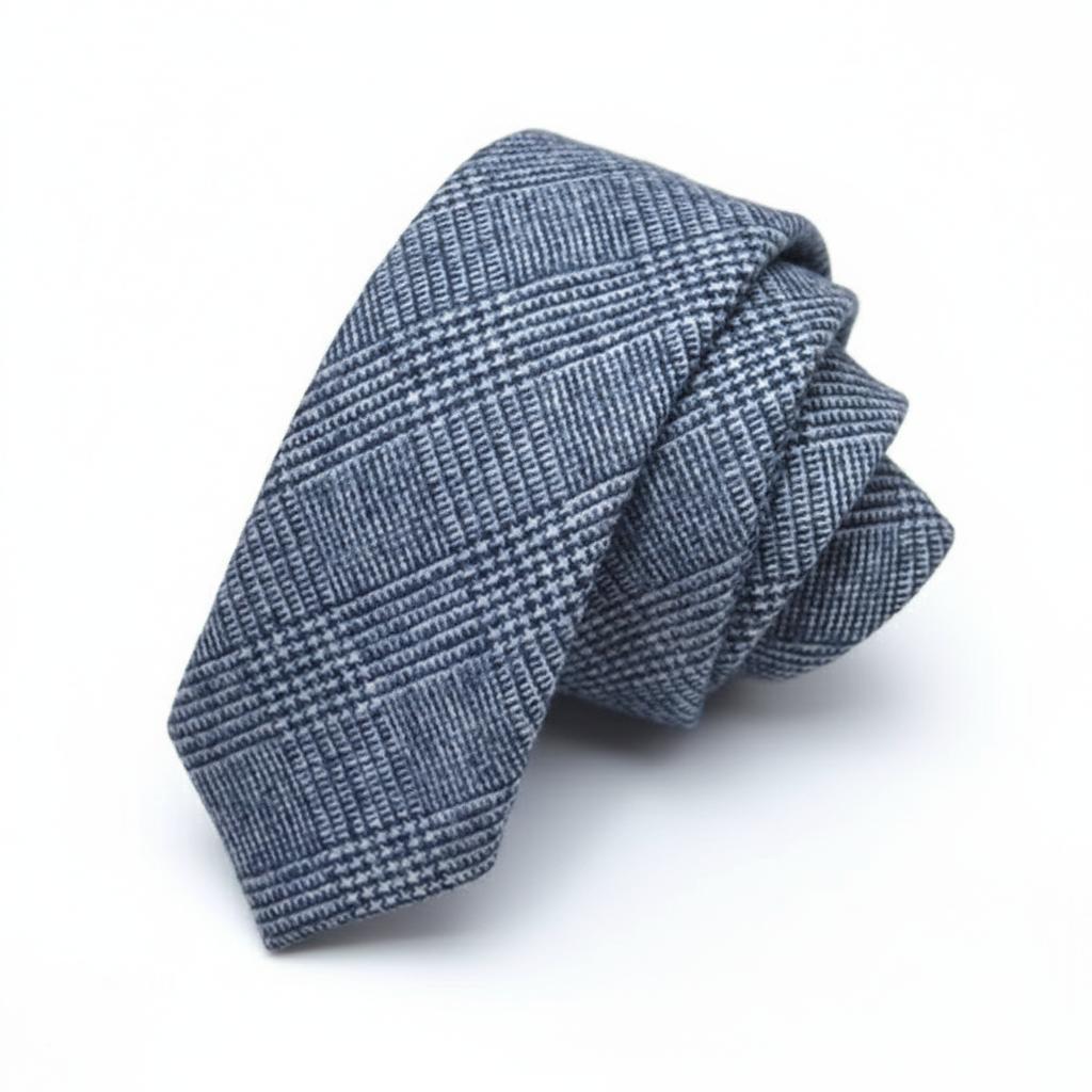 Hamilton Kilts Traditional Wool Tweed Neck Tie Scottish Tartan Plaid Herringbone Pattern 6 Cm
