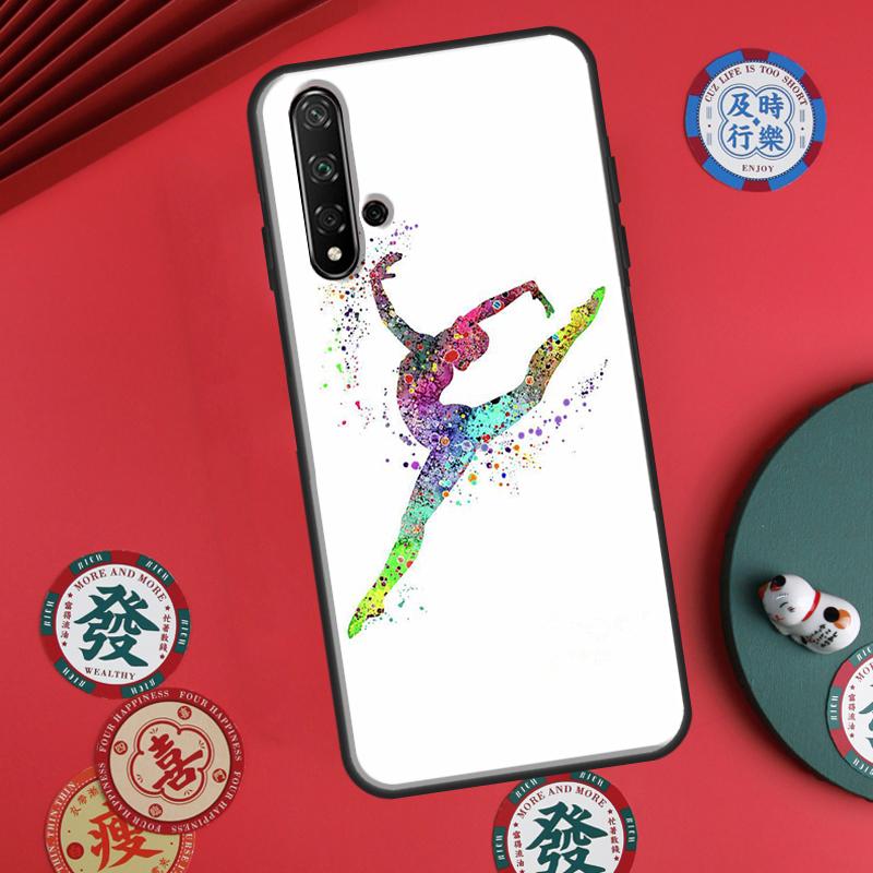 Gymnastics Oil Painting For Huawei P20 P40 P30 Lite P60 Pro Nova 12s 11i 12i 10 9 SE 5T Y91 Y90 Y60 Y70 Y72 Y61 Case
