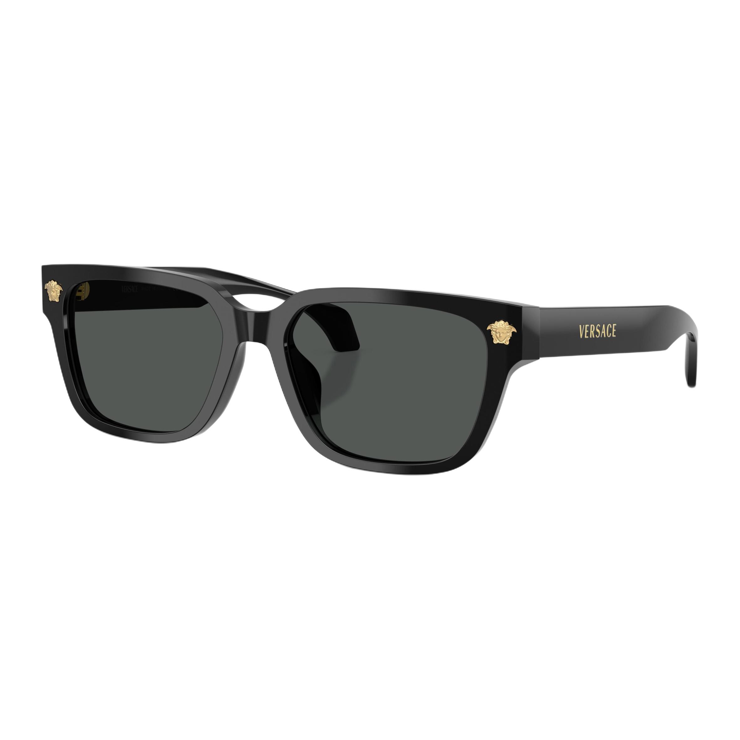 Versace Logo Frame Square Sunglasses Unisex sunglasses Black 0VE4513D-GB1/87 Basic Packaging-Eyeglass Case+Box