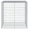 Gabion with Lid 100x100x100 Cm Galvanized Iron