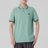 Timberland Color Block Casual Breathable Short Sleeve Polo Shirt Men Tops Granite-Green A42A5-EW0