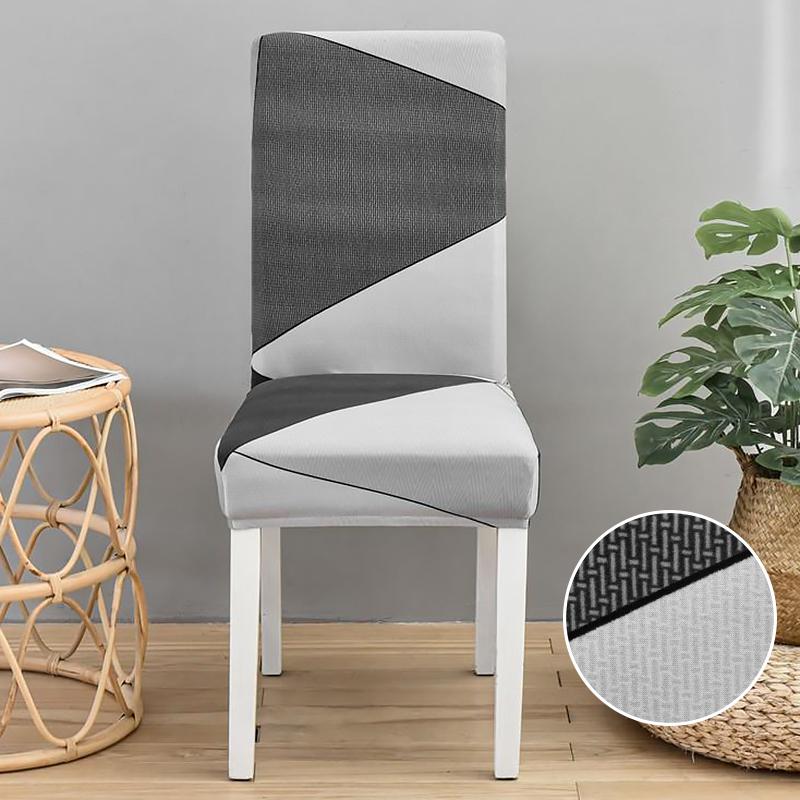 Dining Chair Slipcover,High Stretch Removable Washable Chair Seat Protector Cover for Home Party Hotel Wedding Ceremony 4/6pcs