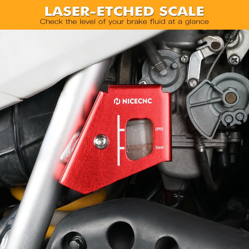 NICECNC For Honda XR650L XR 650L 1993-2024 2023 2022 XR 650 L Motorcycle Rear Brake Reservoir Guard Cover Protector Aluminum