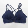 Denim Sports Bra & Hip-Lifting Yoga Tights Fitness Set