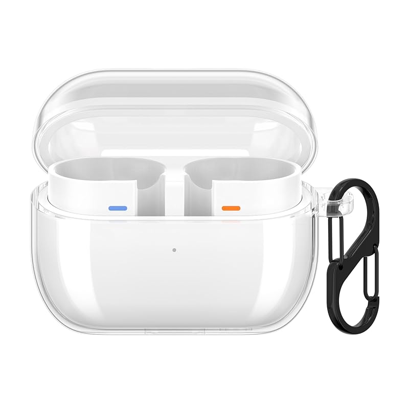 

kwmobile Samsung Galaxy Buds 3 / Pro compatible case - earphone case protection cover Loss prevention TPU transparent
